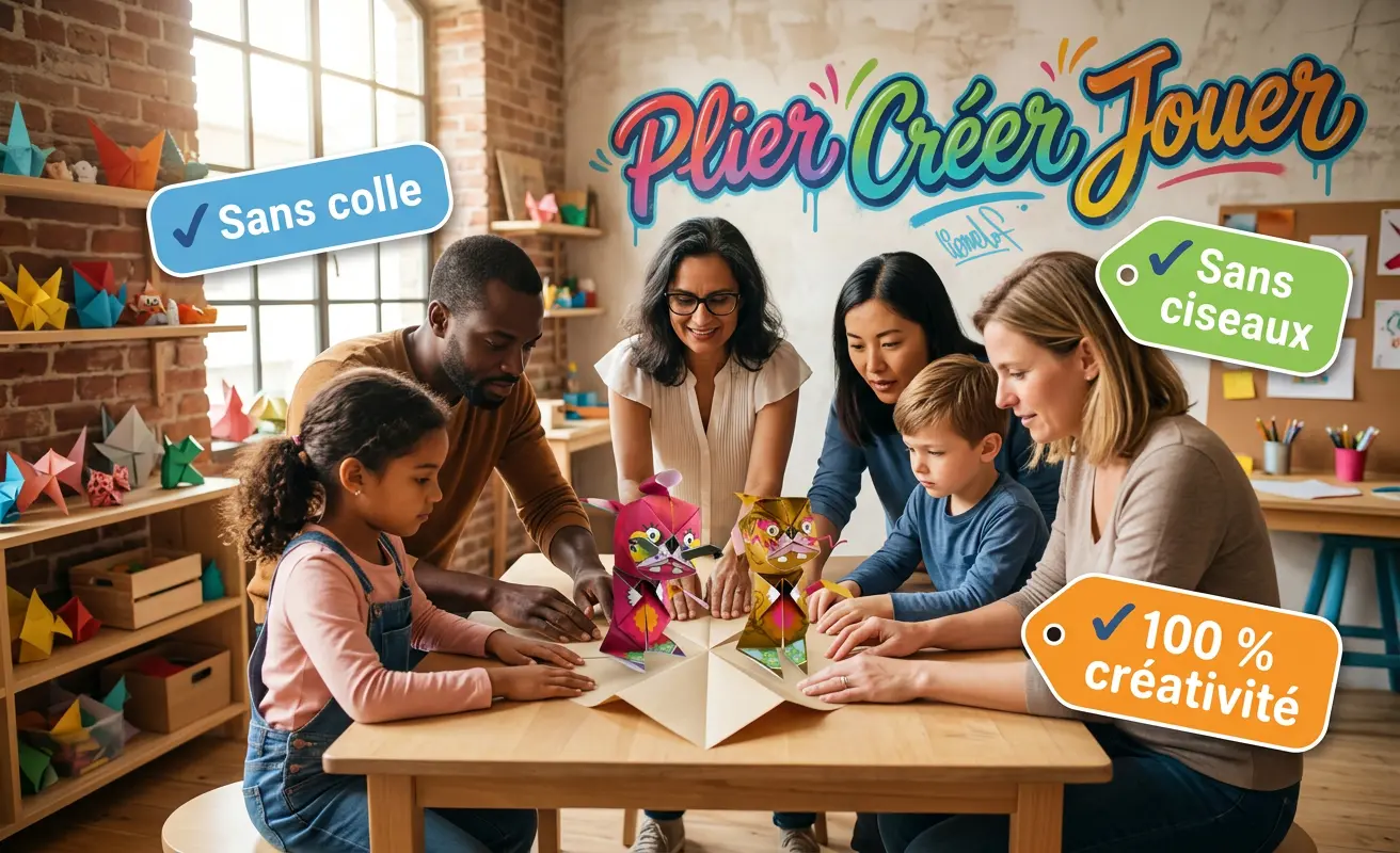 Création artistique Origazoom — détails de pliage 3D