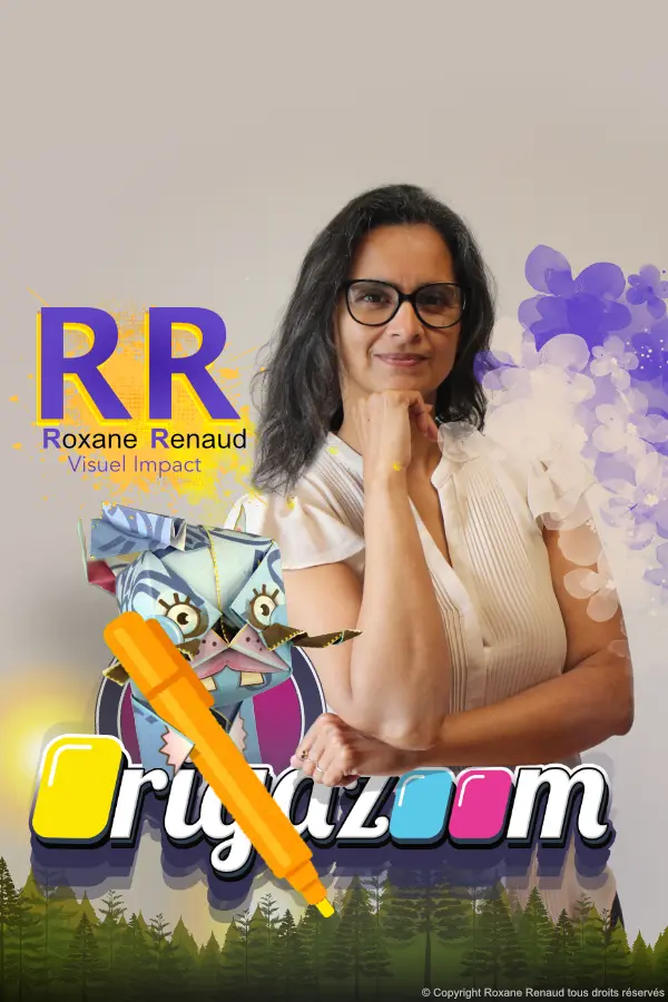 Roxane Renaud en atelier de création artistique