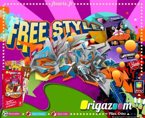 Toile graffiti Free Style 06