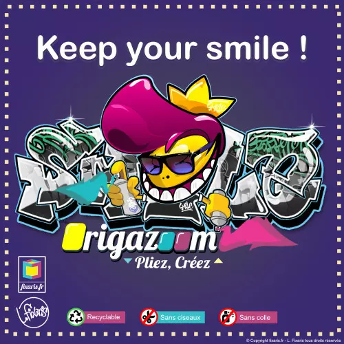 Toile graffiti Smile 01