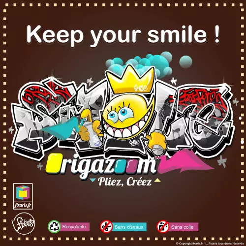 Toile graffiti Smile 05