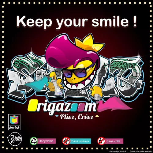 Toile graffiti Smile 33