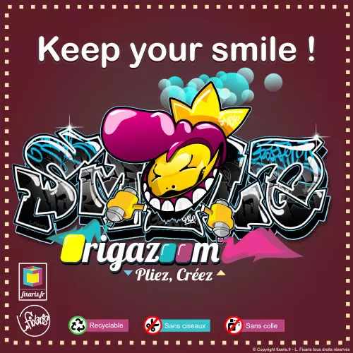 Toile graffiti Smile 38
