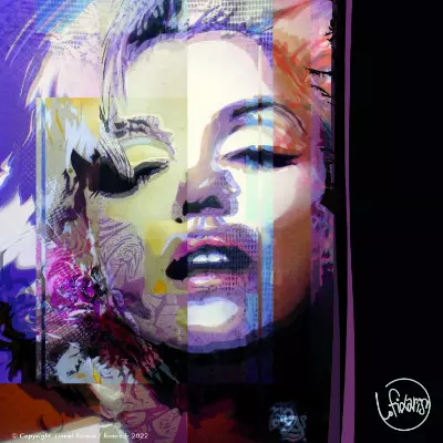 Toile Steet Art Marilyn 11