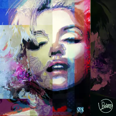 Toile Steet Art Marilyn 15