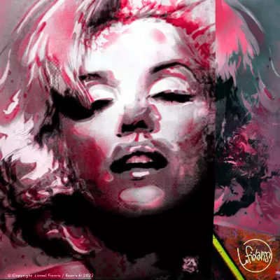 Toile Steet Art Marilyn 42