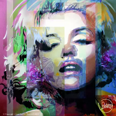 Toile Steet Art Marilyn 43