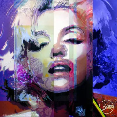 Toile Steet Art Marilyn 45