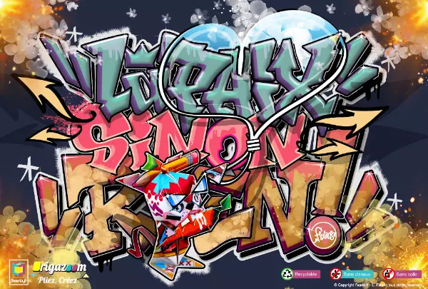 Toile graffiti la paix 07